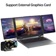 GLF-3P Triple Screen Gaming Laptop 16+10.5+10.5‘’ Touchpad Intel Core i7 computer 1260P 64GB RAM 2TB fingerprint+face Laptops