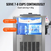Three flavored soft ice cream machine, capable of continuously producing 20-28 liters per hour, suitable for beverage stations