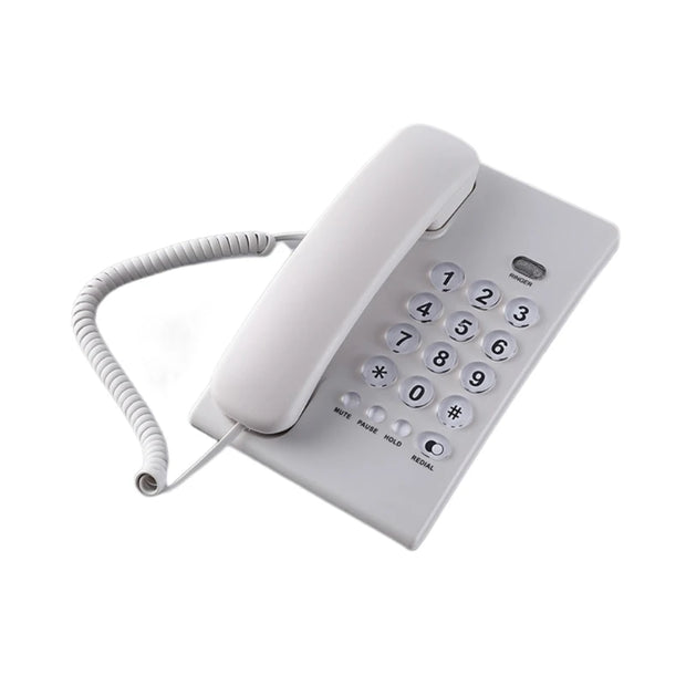 Corded Landline Telephone Desk House Phone with Large Buttons Home Phone Corded Telephone for Home Office Hotel Bathroom