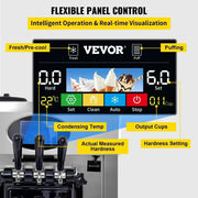 VEVOR 2200W Pre-cooling Commercial Soft Ice Cream Machine 3 Flavors Snack Shop Cafe 2+1 Flavors Vertical Soft Ice Cream Machine