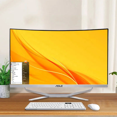 Hot Selling Gaming Desktop Computer 24 27 32 Inch in All-in-one PC Curved Screen All in One Pc I7 I5 I3 AIO for Office Home