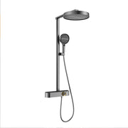 VGX White Shower System Set Bathroom Shower Faucet Set 3-way Rainfall Shower Set Shower Mixer Crane with Hand Shower Set Grey