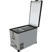 FM-62DZ 62 Quart Dual Zone Portable Refrigerator and Deep Freezer Chest, AC 110V/ DC 12V, Real Freezer for Car, Home