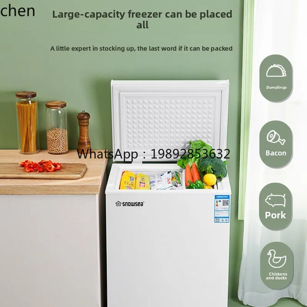 freezer frozen meat freezer small household double temperature commercial large capacity frost reduction energy saving