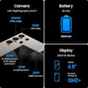 Original Samsung Galaxy S24 Ultra 5G S928B 6.8" 12GB+256GB 512GB ROM Global Version NFC S Pen Octa Core Unlocked AI Cell Phone
