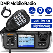 Chierda M520D Dual Band DMR Digital Mobile Radio 25W GPS Dual Mode Analog Dual Time Slot Bluetooth 3000CH VHF UHF Walkie Talkie