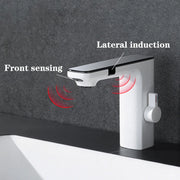 Chrome Bathroom Basin Faucet Hot Cold Water Mixer Deck Mount  Bathroom Sink Faucet