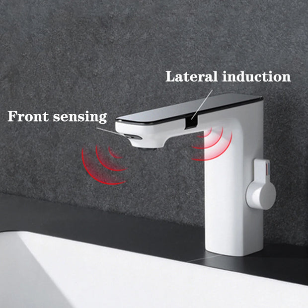 Chrome Bathroom Basin Faucet Hot Cold Water Mixer Deck Mount  Bathroom Sink Faucet