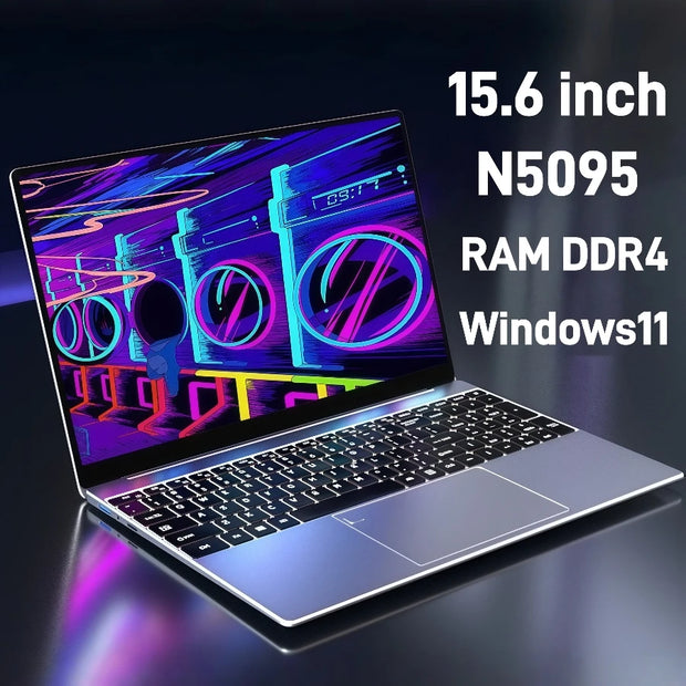 15.6" IPS intel N5095 gaming laptops portable notebook computer pc 16GB 32GB DDR4 512GB 1TB SSD Windows11 Backlit Keyboard deals