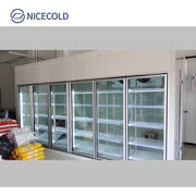 Supermarket Refrigerator Display Freezer Glass Door Electric Heating Glass Doors For Walk In Cooler