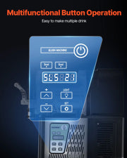 VEVOR Commercial Slushy Machine, 3Lx2 Double Tank Frozen Drink Machine, Stainless Steel Margarita Smoothie Frozen Drink Maker