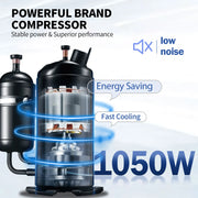 SucceBuy 22-30L/H Soft Ice Cream Maker Commercial Countertop Tricolor 2+1 Flavors Sweet Cones Freezing Equipment Vending Machine
