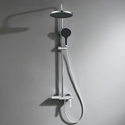 VGX Shower System Set Gold Bathroom Shower Head Set Luxury Shower Faucet Set 3-way Rainfall Shower Mixer Crane Black Grey Chrome