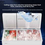 HXL Freezer Refrigerator Dual-use Frost-free Horizontal Dual-temperature Fresh-keeping Refrigerator