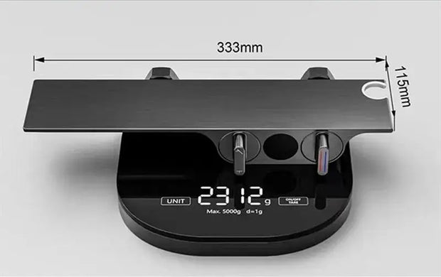 Gray Bathroom Bathtub Faucet Set Wall Mounted Brass Digital Display Smart Waterfall Shower Faucet Set White Chrome Black