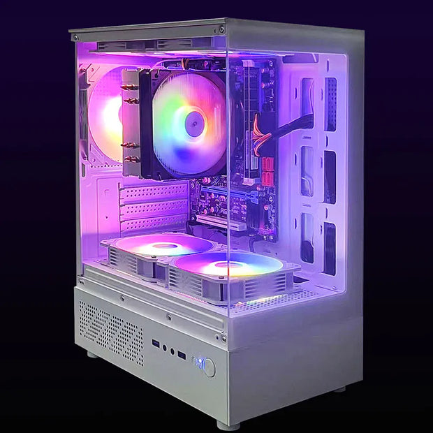 Gaming PC With Core i7 CPU /512G SSD/16GB momery 3200MB DDR3/Windows 11 with HD4600 Graphics/ white pc gamer