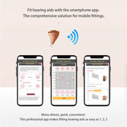 Rexton InoX 5A  Invisible ITC CIC Hearing Aid 8 Channels Digital Mobile Phone APP Program Fitting for People with Mild to Severe