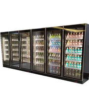 Good Price Glass Door Freezer Supermarket Wine Beverage Refrigerator for Cola Soda Cooler