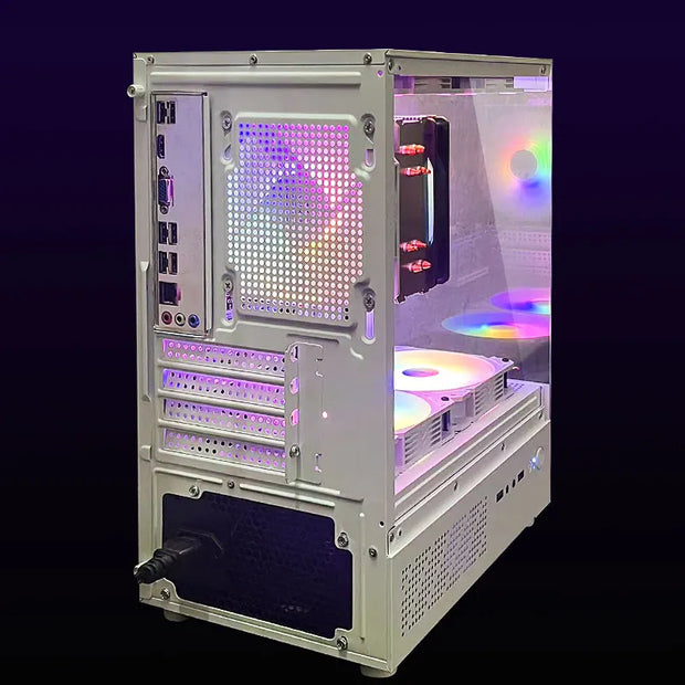 Gaming PC With Core i7 CPU /512G SSD/16GB momery 3200MB DDR3/Windows 11 with HD4600 Graphics/ white pc gamer