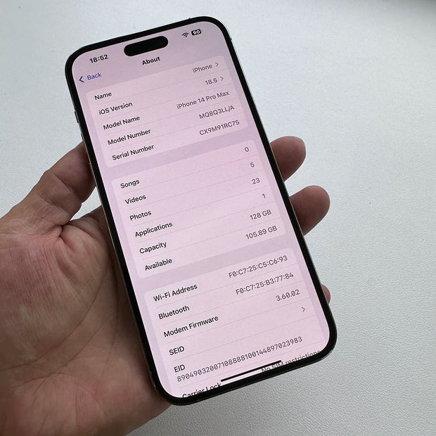 Original Apple iPhone 14 Pro Max 6.7" Face ID 128/256GB ROM 6GB RAM A16 48MP Retina OLED Unlocked 14 pro max Dual eSIM CellPhone