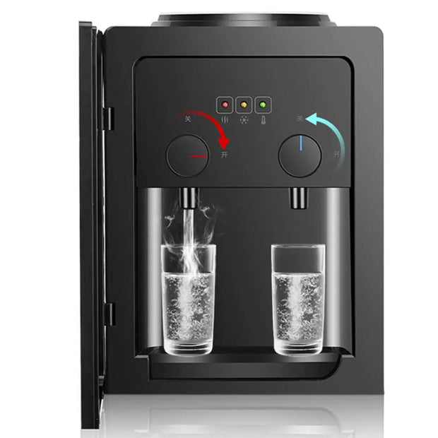 550W 220V Electric Water Dispenser Hot Cold Drinking Fountain Black For Office Home