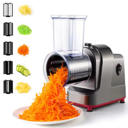 250W 5 in 1 Electric Vegetable Slicer Shredder Automatic Salad Shooter Machine Carrot Cabbage Cutter Multifunctional Kitchen Tool