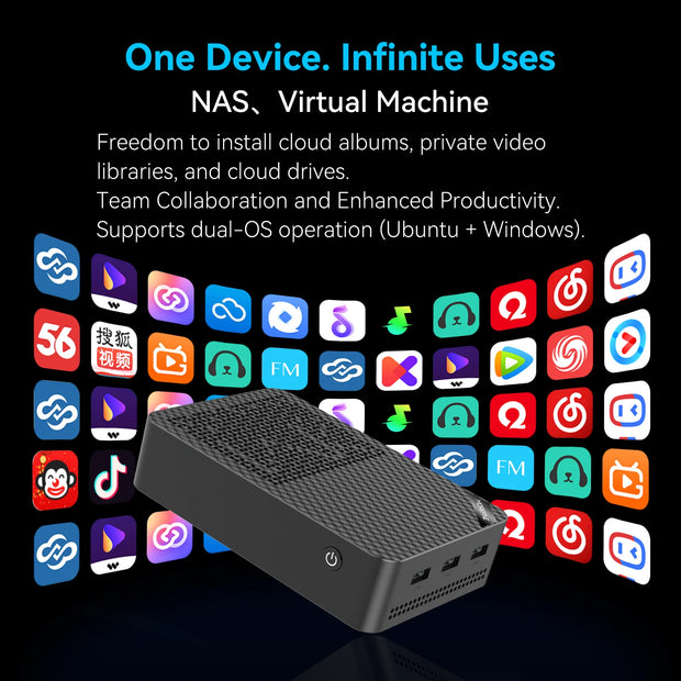 MOREFINE M10S Mini pc N150 (up to 3.6GHz)12GB DDR5 RAM 16TB M.2 SSD Dual 2.5G LAN Business Mini Desktop Computer 4K WiFi6 BT5.2