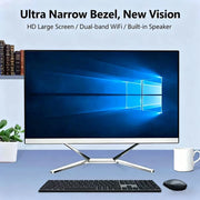 22 Inch Core I7 CPU  8G DDR4 256G 512SSD All in One PC Desktop Computer WiFi Blue-tooth Speaker with Keyboard and Mouse