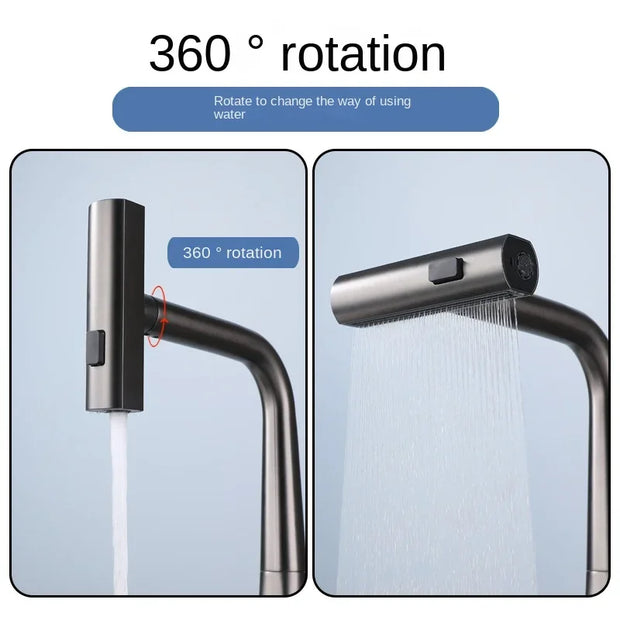 Kitchen Faucet Temperature Faucet Kitchen Pull Out Kitchen Sink Faucet Digital Display Function Rotatable Kitchen Taps