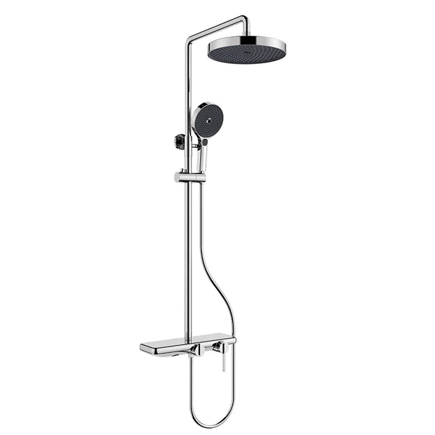 VGX Bathroom Shower System Set Modern Shower Faucet Set 3-way Rainfall  Shower Set Shower Mixer Crane with Hand Shower Set Grey