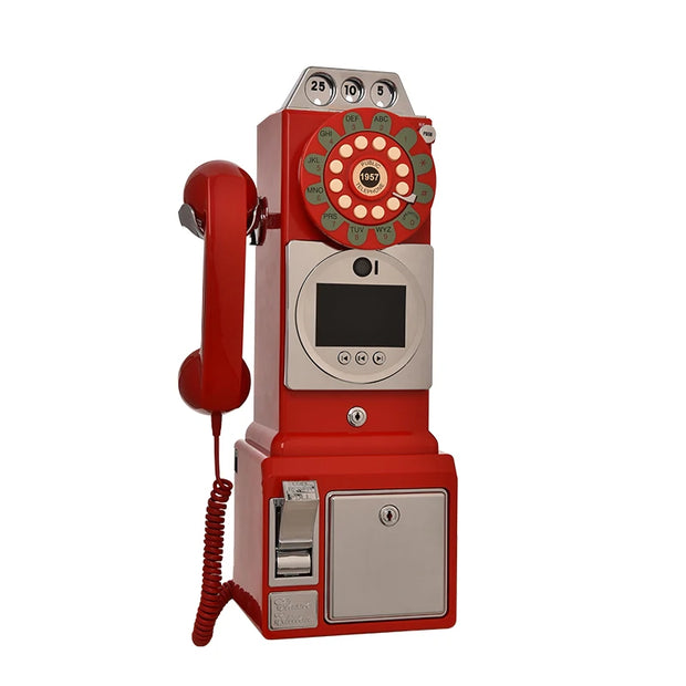 wedding party 32G  audio video guest book phone  Retro style retro phone booth  message recording video audio guest book phon