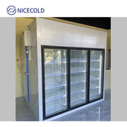 Supermarket Refrigerator Display Freezer Glass Door Electric Heating Glass Doors For Walk In Cooler