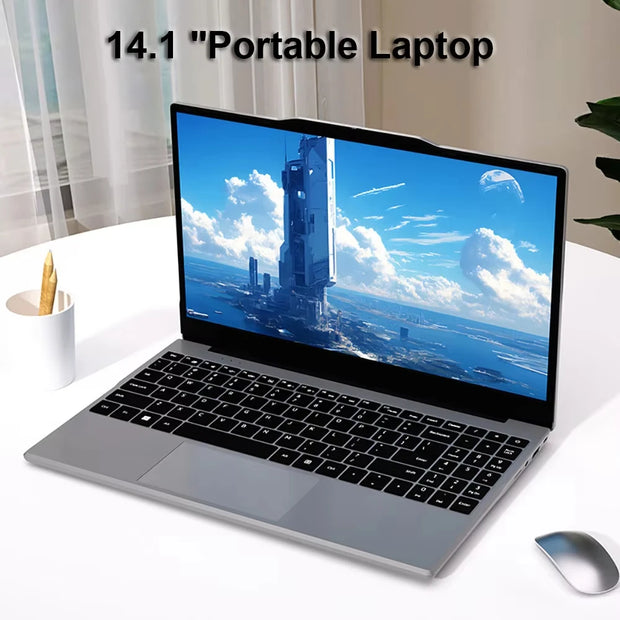 【S8】Laptop Intel N5095 14.1'' IPS Computer Notebook 1920*1080 2*DDR4 32GB M.2 SSD PCIE WIFI5 BT4.2 Portable Business mini pc
