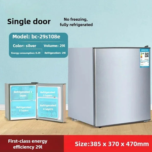 Household Small Refrigerator with Deep Freezers Rental Room Double Door Fridge Freezer First Level Energy Saving Refrigerator Z