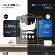 VEVOR Pre-cooling  commercial ice cream maker A126 ice cream machine Soft Serve Machine portable big capacity ice cream machine