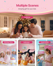 SucceBuy Electric Cotton Candy Machine Commercial Candy Floss Sugar Maker with 20.5 in Stainless Steel Bowl Sugar Scoop Pink