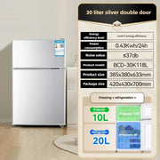 Household Frost free refrigerator Dormitory Rental room mini Fridge Freezer Double Door Two-chamber Refrigerator Home Appliance
