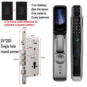 Wifi Tuya APP Face Recognition Smart Door Lock With Camera Video Call Voice Intercom Digital Door Lock Automatic Door Lock