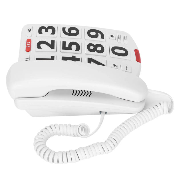 Universal Big Button Phone Wired Big Button Landline Phone with Easy to Read Big Buttons and Super Loud Ringtones for Elderly