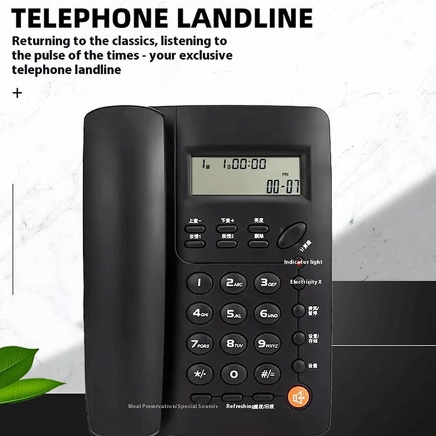 Corded Phone With Caller ID Display Desk Wired Fixed Phone Telephone For Home Or Office Landline Telephone Desk Phone