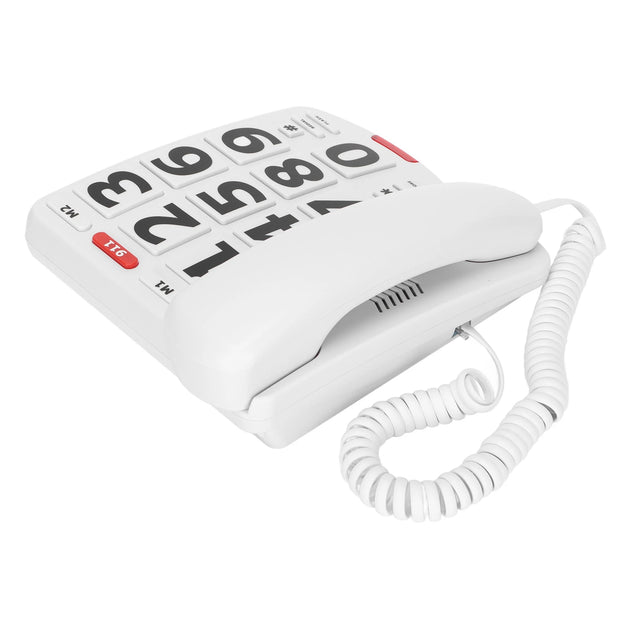 Big Button Phone Wired Big Button Landline Phone with Easy to Read Big Buttons and Super Loud Ringtones