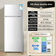 Household Frost free refrigerator Dormitory Rental room mini Fridge Freezer Double Door Two-chamber Refrigerator Home Appliance