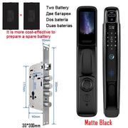 Wifi Tuya APP Face Recognition Smart Door Lock With Camera Video Call Voice Intercom Digital Door Lock Automatic Door Lock