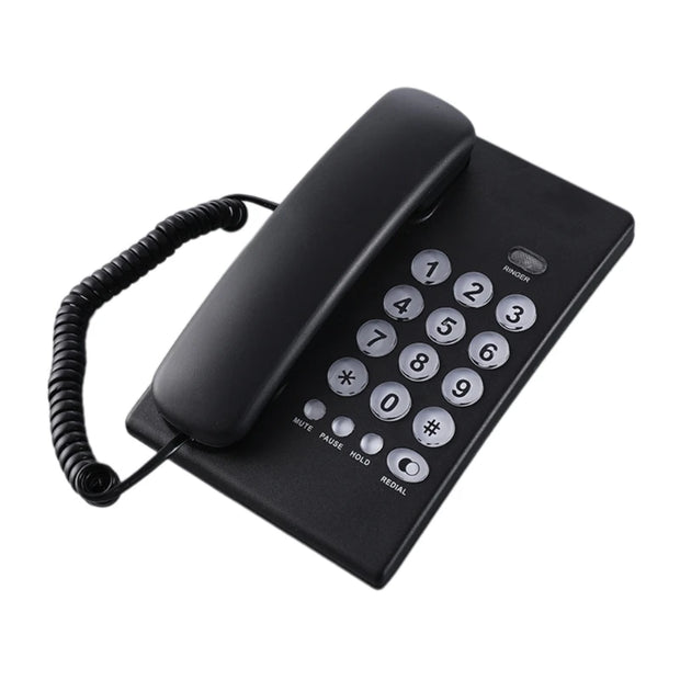 Corded Landline Telephone Desk House Phone with Large Buttons Home Phone Corded Telephone for Home Office Hotel Bathroom