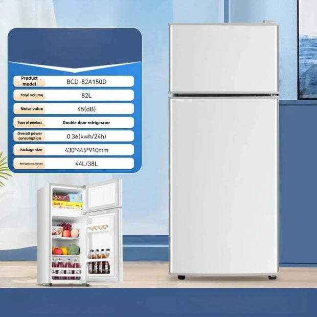 Household Mini Refrigerator for Rental Dormitory First-class Energy-saving Refrigerator Office Refrigerator with Deep Freezer
