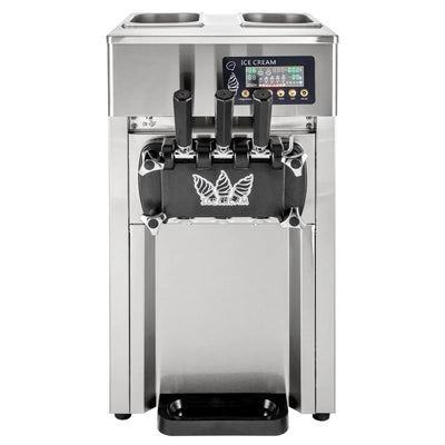 Sihao Ice Cream Machine 1200W A168 Panassonic  Compressor Ice Cream Maker 3Flavors Ice Cream Making Machine 4 Nozzles LCD Pannel