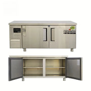 Commercial Freezer Under Counter Chiller Stainless Steel Counter Top Work Table Refrigerator Workbench Refriger Refrigerated