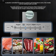 HXL Vertical Freezer Air-cooled Frost-free Single Door Freezer Refrigerated Refrigerator