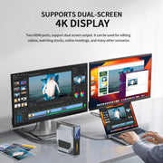 FIREBAT S1 Intel N100 CPU Mini PC Computer Gamer Gaming DDR4 16GB RAM 512GB SSD Windows 11 BT4.2 Dual HDMI Desktops Computer
