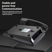 Corded Phone With Caller ID Display Desk Wired Fixed Phone Telephone For Home Or Office Landline Telephone Desk Phone